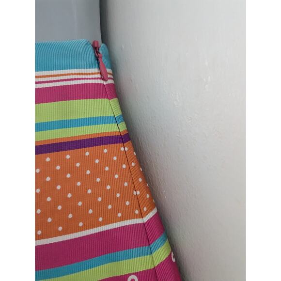 J. McLaughlin Sz 8 Bold Print Ribbon Pencil Skirt - Picture 3 of 7